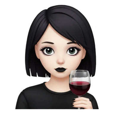 Bebendo vinho  adolescente emo sticker