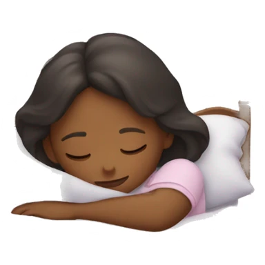 Girl sleeping sticker