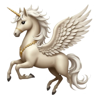 Whimsical pegasus  sticker