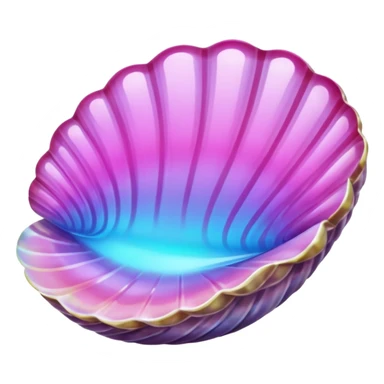 pink crystal clam sticker