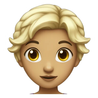 Indifferent fairy girl sticker