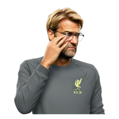 Jurgen Klopp facepalm emoji sticker
