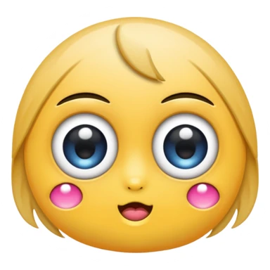 kawaii pincel con ojos sticker