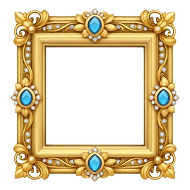 Delicate photo frame made with jewellery  sticker