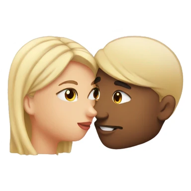 2 girl 1 guy kissing emoji sticker