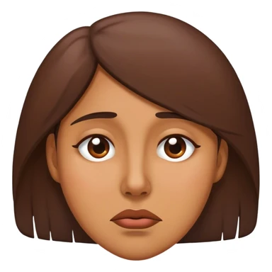 Brown lady who is tired sticker