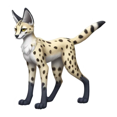Sergal-Serval fullbody sticker
