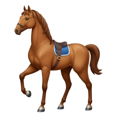 horse standing up on two feet sticker