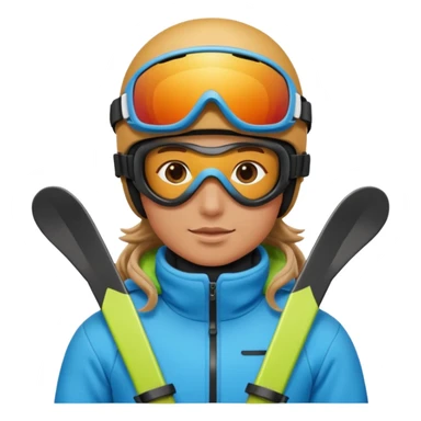 A person is skiing on the snow
person sticker
