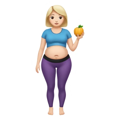 femme belly stuffing legging sticker