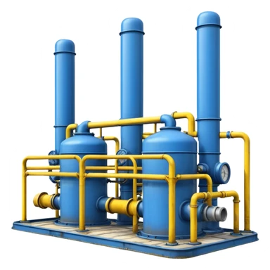 gas transmission station blue and yellow sticker