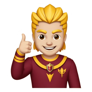 Arizona state sun devil thumbs up  sticker