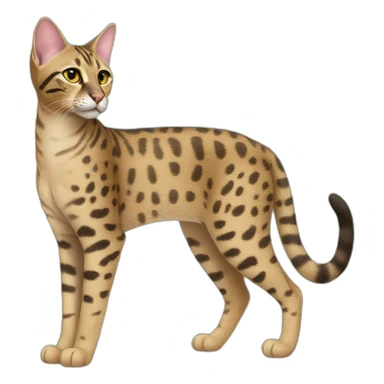 Savannah Cat Full Body sticker