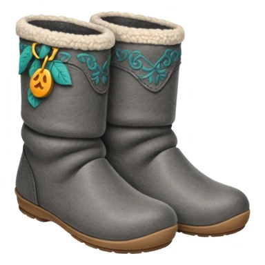 valenki felt boots without heels on soft soles sticker