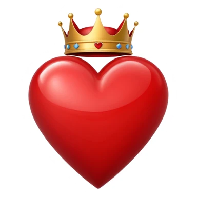 King of Hearts with out the card only the symbols sticker