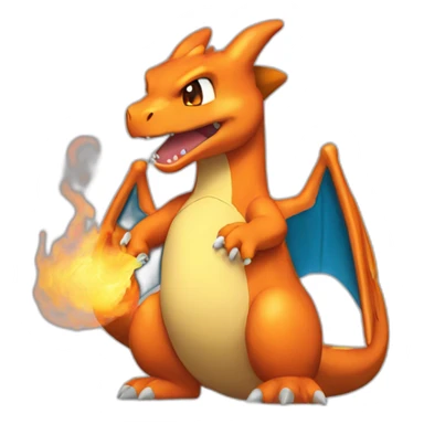 charizard inhaling  sticker
