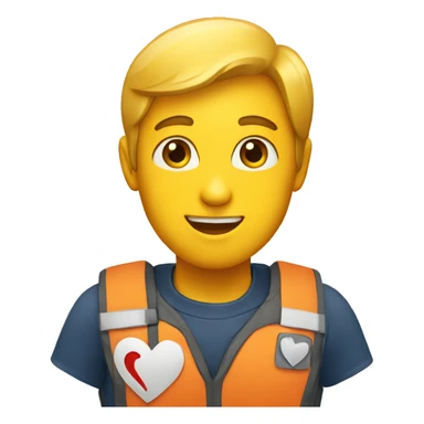 volunteer heart sticker