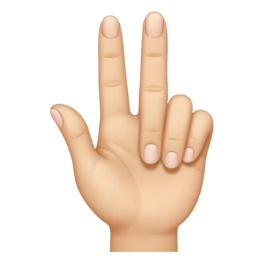 Solid White color Shh finger and hand emoji sticker