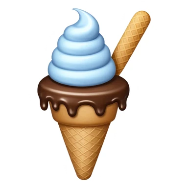 Ice cream but its have a hand sticker