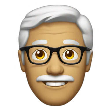 nerdiest man to ever live, exact stereotype sticker