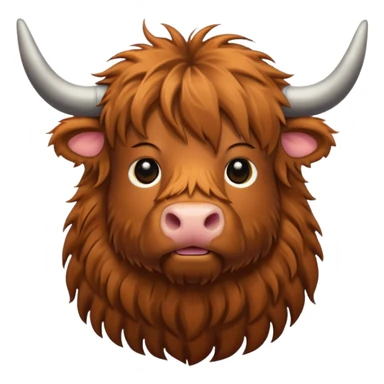 Highland cow sticker