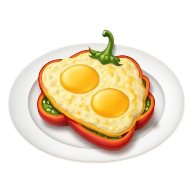 bell pepper omelette sticker