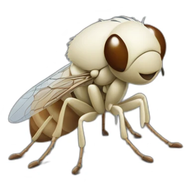 Mouche avec des grand pieds sticker