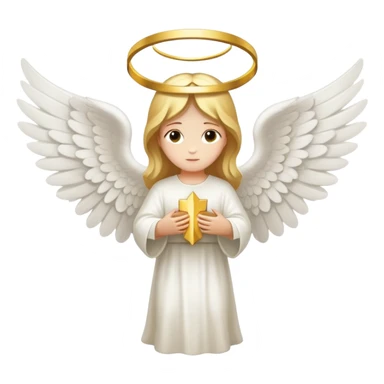 guardian angel with wings and halo from bible sticker