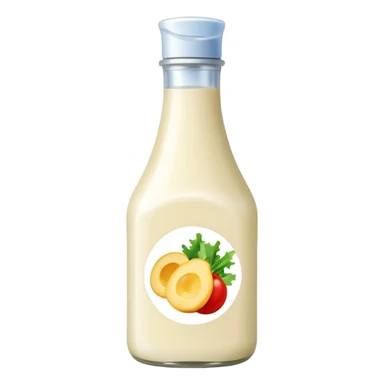Creamy salad dressing bottle sticker