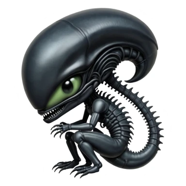 baby xenomorph from movie alien sticker