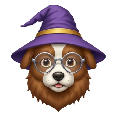 Wizard dog sticker