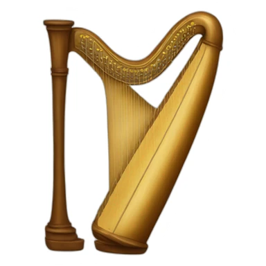 a wite harp sticker