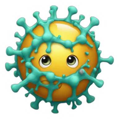 Corona virus sticker