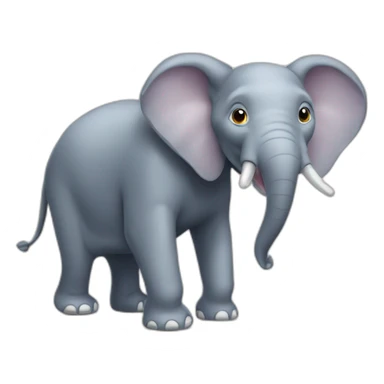 Éléphant sur une souris sticker