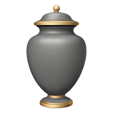 grey funeral urn
 sticker