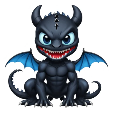 Venom-Stitch-Toothless-fusion (full body) sticker