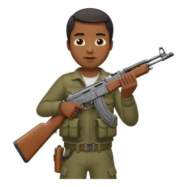 Black guy with Ak47 sticker