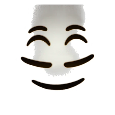 two smiling face emojis, they are next to each other but one is slightly behind the other one and in the shadows sticker