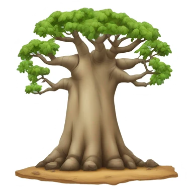 a baobab tree vector sticker