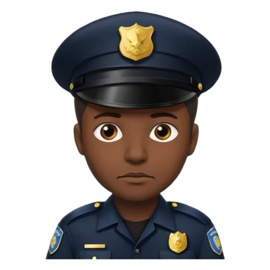 police officer black uniform sticker