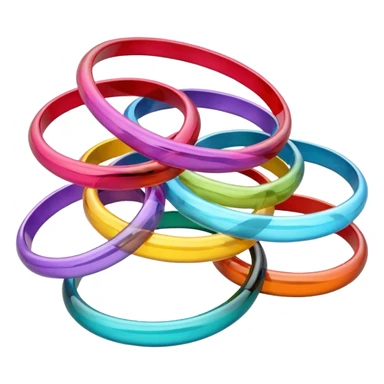   Colourfull Glass Bangles sticker