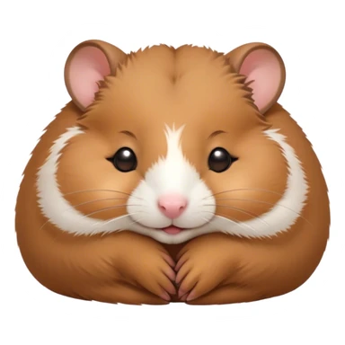 Meme-Worthy Cute Sleeping Brown Hamster Portrait Emoji, Head resting peacefully with a contented smile, showcasing a delightfully compact build and a luxuriously soft rich brown fur, eyes shut in a serene nap, Simplified yet hilariously adorable features, highly detailed, glowing with a soft, drowsy light, high shine, relaxed and utterly lovable, stylized with an air of playful laziness, bright and heartwarming, soft glowing outline, capturing the essence of a comically sleepy hamster, so meme-worthy it feels like it could instantly become the next viral sensation of adorable slumber! sticker