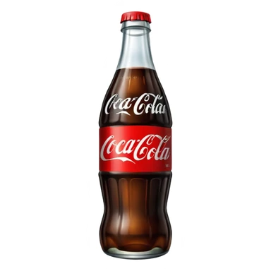 coca cola bottle with black label sticker