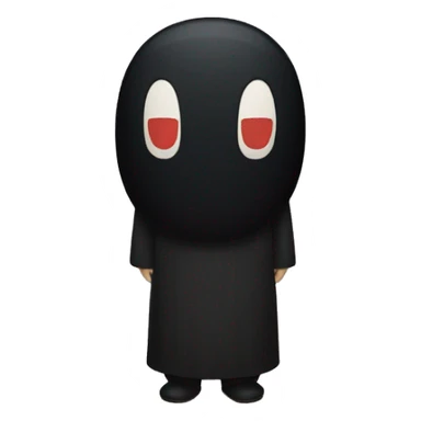No face from spirited away sticker