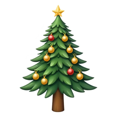 Christmas tree market sticker
