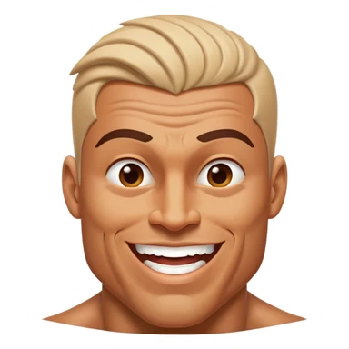 Cinematic Realistic Hercules Portrait, head tilted dramatically with an exaggeratedly amused expression, featuring a bold yet playful demeanor. His rugged, muscular form and finely detailed classical garb are rendered with dynamic lighting and robust textures, conveying a rare moment of lighthearted mirth from a timeless legend. sticker