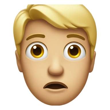 disgusted face with confusion  sticker