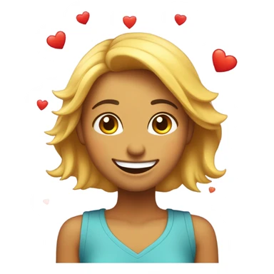 Chica con pensamientos positivos sticker