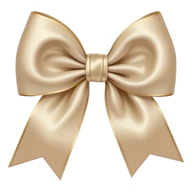 Light beige bow sticker