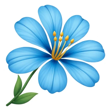 Flor de lirio azul cielo sticker